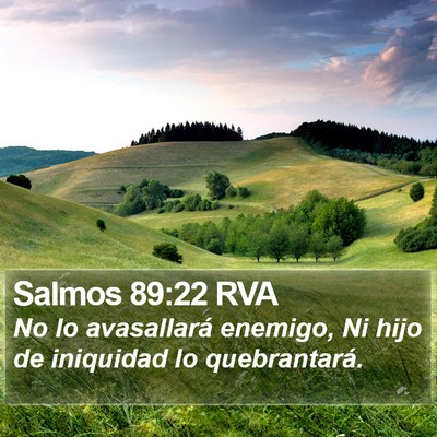 Salmos 89:22 RVA Bible Verse Image