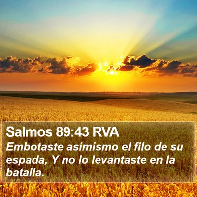 Salmos 89:43 RVA Bible Verse Image