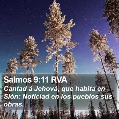 Salmos 9:11 RVA Bible Verse Image