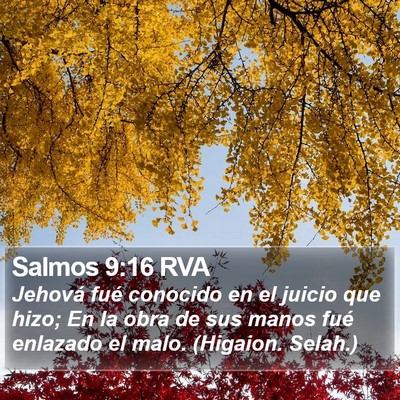 Salmos 9:16 RVA Bible Verse Image