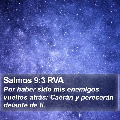 Salmos 9:3 RVA Bible Verse Image