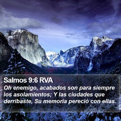 Salmos 9:6 RVA Bible Verse Image