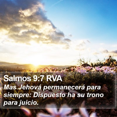 Salmos 9:7 RVA Bible Verse Image