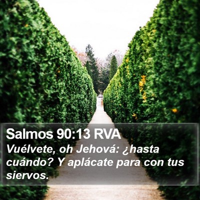 Salmos 90:13 RVA Bible Verse Image