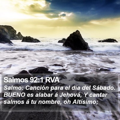 Salmos 92:1 RVA Bible Verse Image