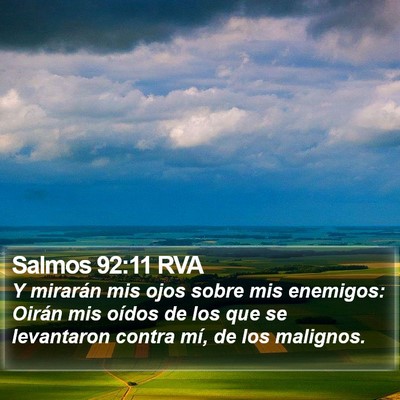 Salmos 92:11 RVA Bible Verse Image