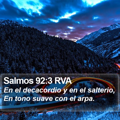 Salmos 92:3 RVA Bible Verse Image