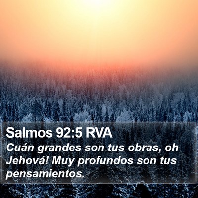 Salmos 92:5 RVA Bible Verse Image
