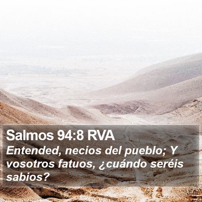 Salmos 94:8 RVA Bible Verse Image