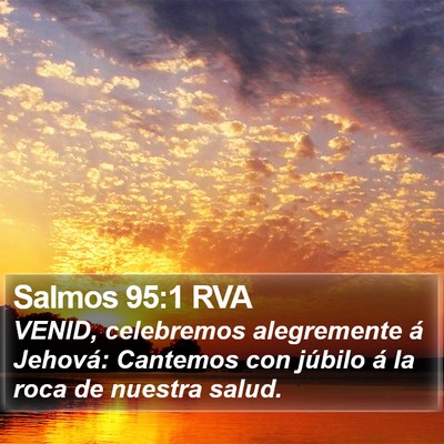 Salmos 95:1 RVA Bible Verse Image