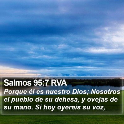 Salmos 95:7 RVA Bible Verse Image