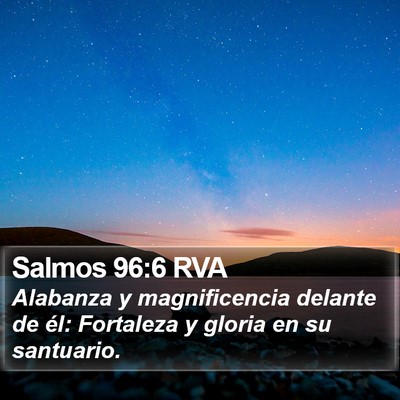 Salmos 96:6 RVA Bible Verse Image