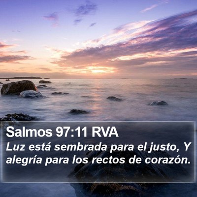 Salmos 97:11 RVA Bible Verse Image