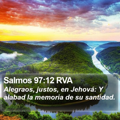 Salmos 97:12 RVA Bible Verse Image