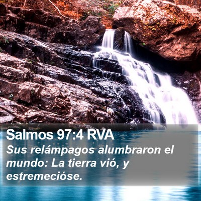 Salmos 97:4 RVA Bible Verse Image