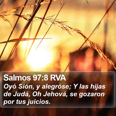 Salmos 97:8 RVA Bible Verse Image