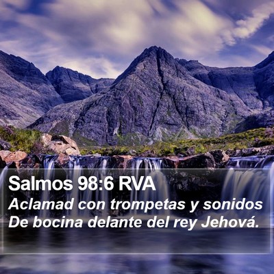 Salmos 98:6 RVA Bible Verse Image