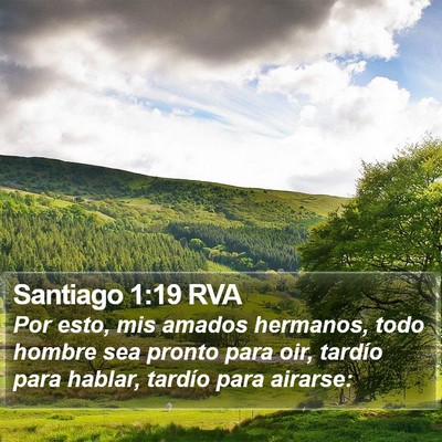 Santiago 1:19 RVA Bible Verse Image