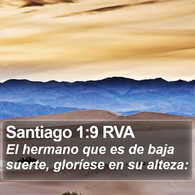 Santiago 1:9 RVA Bible Verse Image
