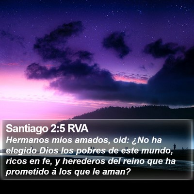 Santiago 2:5 RVA Bible Verse Image
