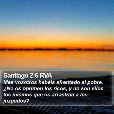 Santiago 2:6 RVA Bible Verse Image