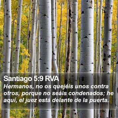Santiago 5:9 RVA Bible Verse Image