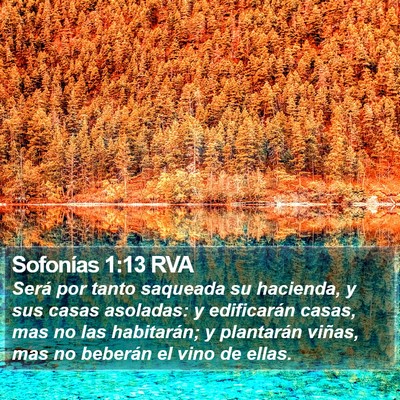 Sofonías 1:13 RVA Bible Verse Image