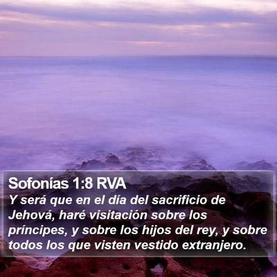 Sofonías 1:8 RVA Bible Verse Image