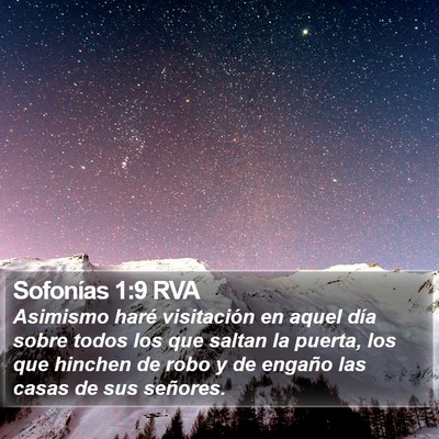 Sofonías 1:9 RVA Bible Verse Image
