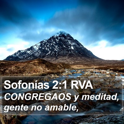 Sofonías 2:1 RVA Bible Verse Image