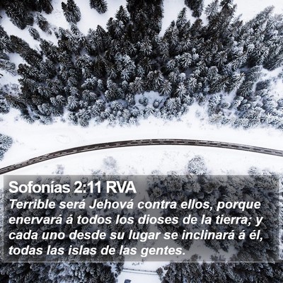 Sofonías 2:11 RVA Bible Verse Image