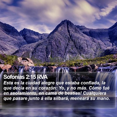 Sofonías 2:15 RVA Bible Verse Image