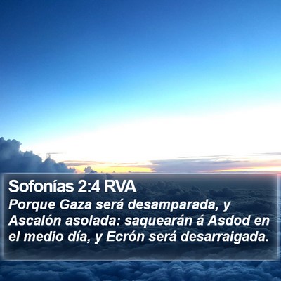 Sofonías 2:4 RVA Bible Verse Image
