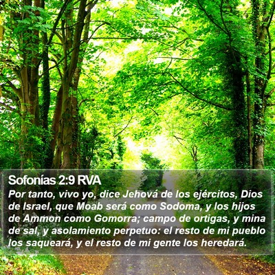 Sofonías 2:9 RVA Bible Verse Image