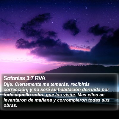 Sofonías 3:7 RVA Bible Verse Image