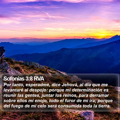 Sofonías 3:8 RVA Bible Verse Image