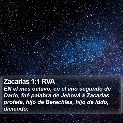 Zacarías 1:1 RVA Bible Verse Image