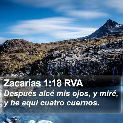 Zacarías 1:18 RVA Bible Verse Image