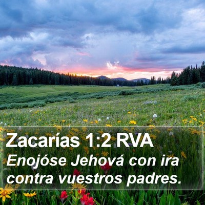 Zacarías 1:2 RVA Bible Verse Image