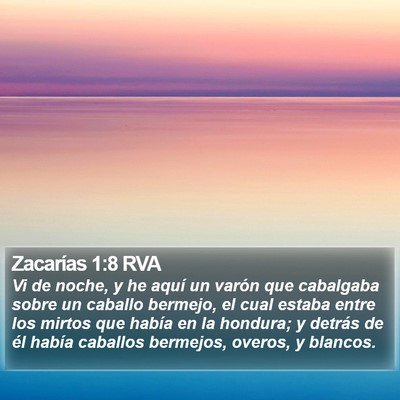 Zacarías 1:8 RVA Bible Verse Image