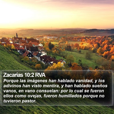 Zacarías 10:2 RVA Bible Verse Image