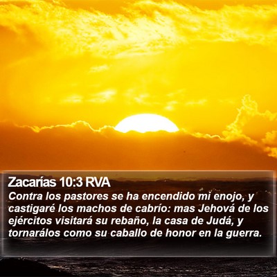 Zacarías 10:3 RVA Bible Verse Image