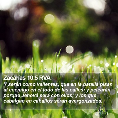 Zacarías 10:5 RVA Bible Verse Image