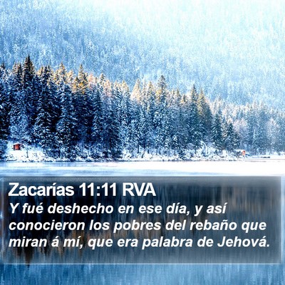 Zacarías 11:11 RVA Bible Verse Image