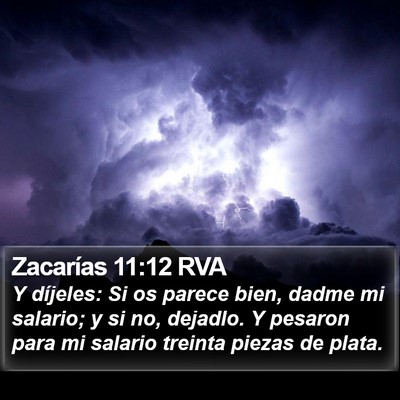 Zacarías 11:12 RVA Bible Verse Image