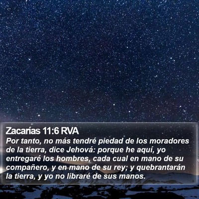 Zacarías 11:6 RVA Bible Verse Image