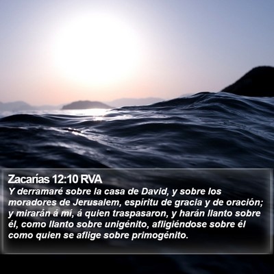 Zacarías 12:10 RVA Bible Verse Image