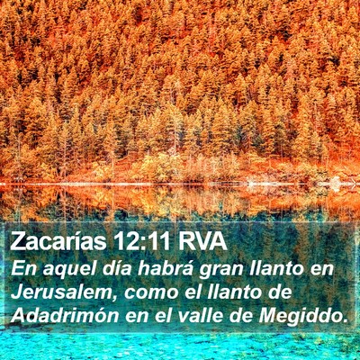 Zacarías 12:11 RVA Bible Verse Image