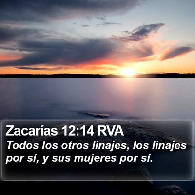 Zacarías 12:14 RVA Bible Verse Image