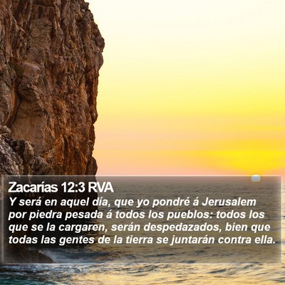 Zacarías 12:3 RVA Bible Verse Image